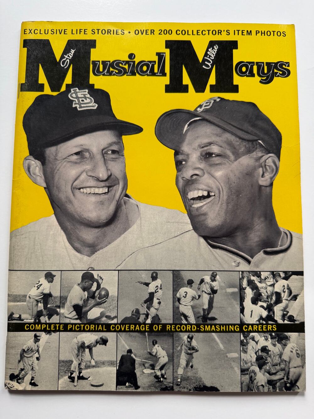 1963 Willie Mays Stan Musial Magazine St. Louis Cardinals, San Francisco Giants
